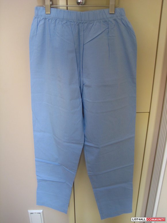 Light Blue Uniform Scrubs Pants