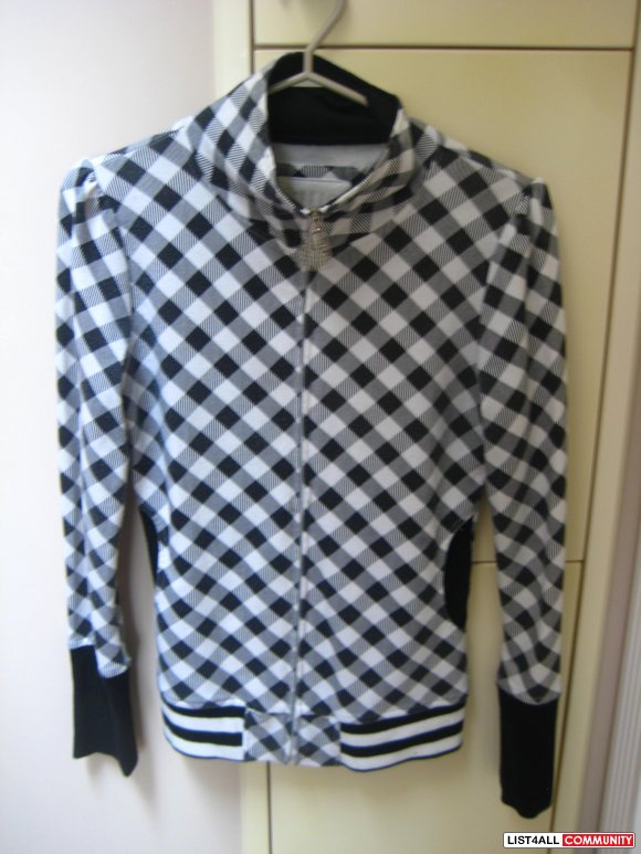 Checkered Zip Up