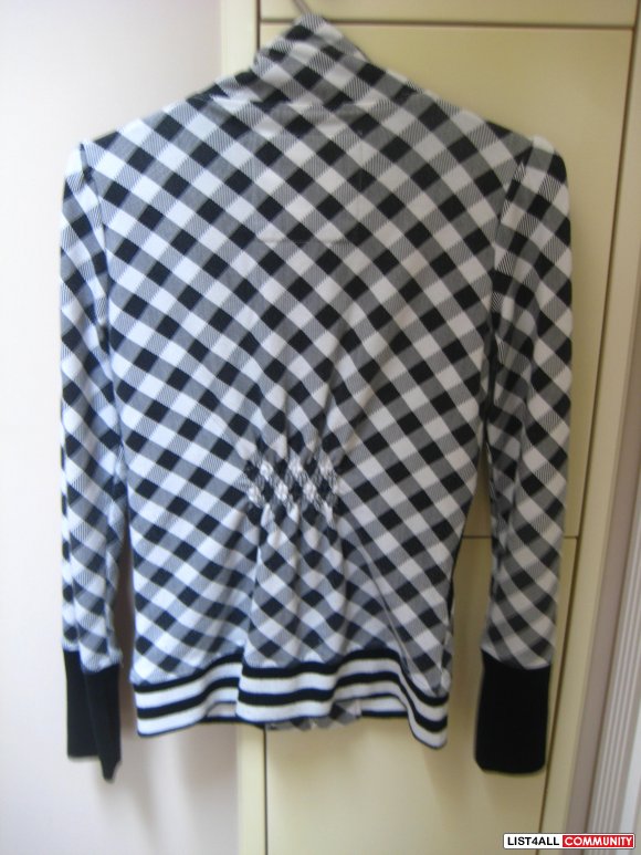 Checkered Zip Up