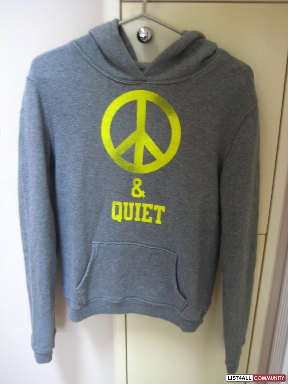 AE Grey "Peace & Quiet" Hoodie