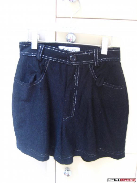 Black Shorts w/ Silver Lining