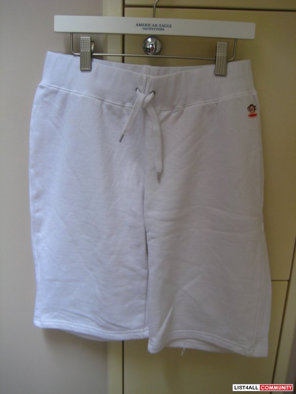 Brand New Authentic Paul Frank White Mid-thigh knee length Shorts