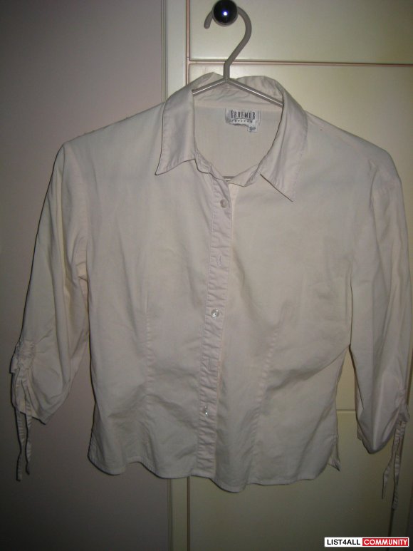 White Half Sleeve Blouse