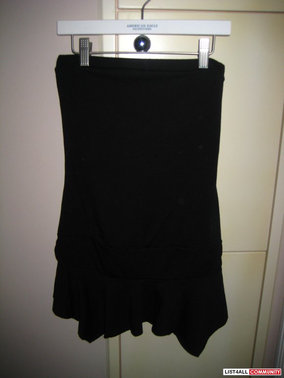 Garage Black Tube Top Dress
