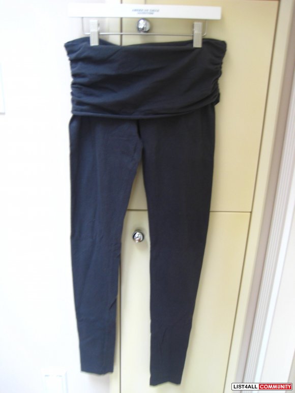 Grey Leggings w/ Fold over design