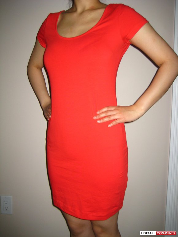 H&M Red Basic Dress