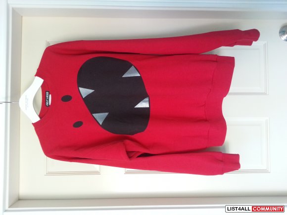 Fully Laced Red Pullover Sweater