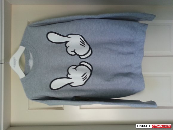 KLP Mickey Middle Finger Pullover Sweater