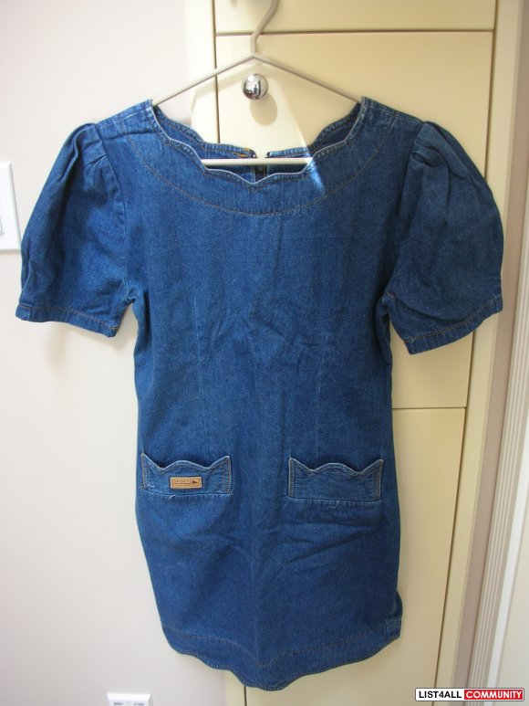 Short Sleeve Jean Dress