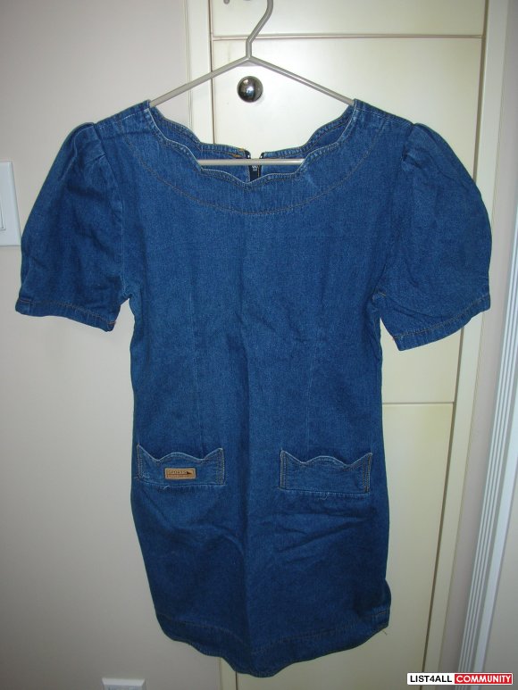 Short Sleeve Jean Dress