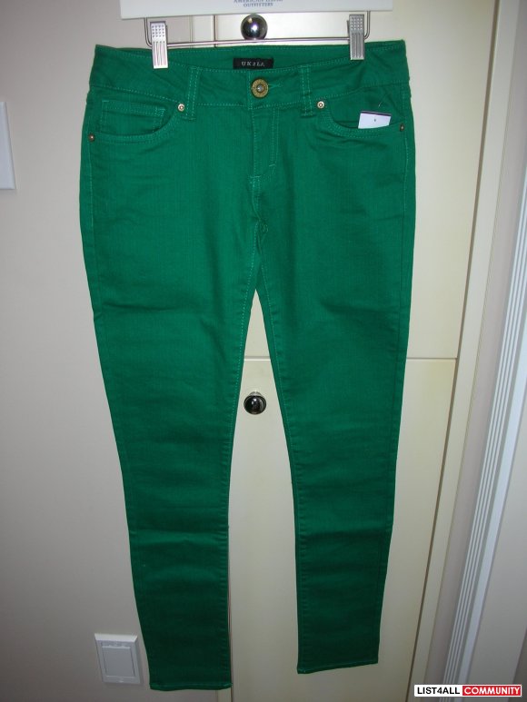 Brand New Green Skinny Jegging Jeans