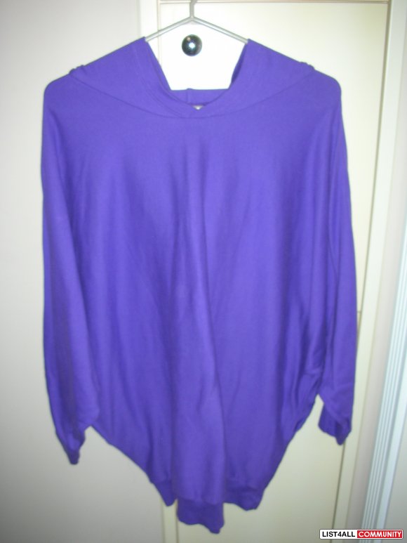 Brand New American Apparel Purple Loose Hoodie