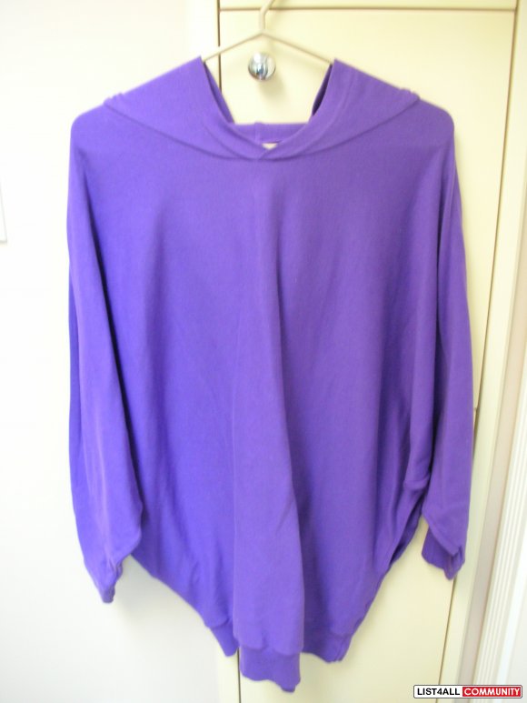 Brand New American Apparel Purple Loose Hoodie