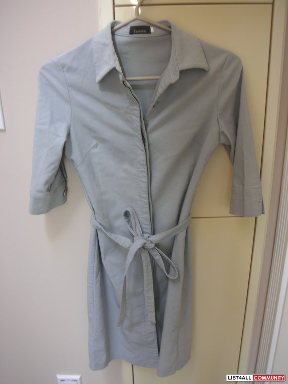 Light Wear: Long Grey Trench Coat