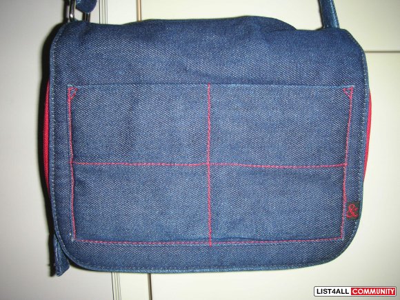 Jean Material Side Handbag