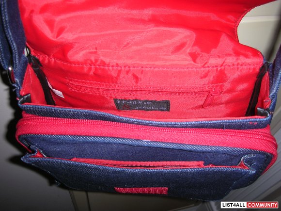 Jean Material Side Handbag
