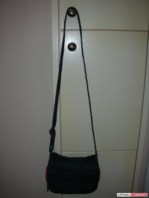 Jean Material Side Handbag