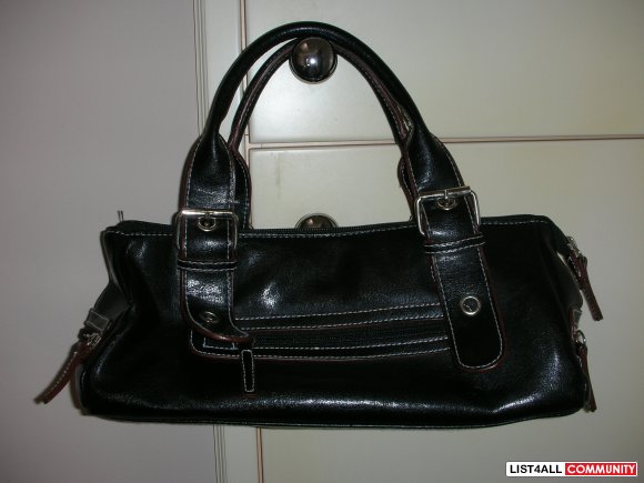 Black Leather Handbag