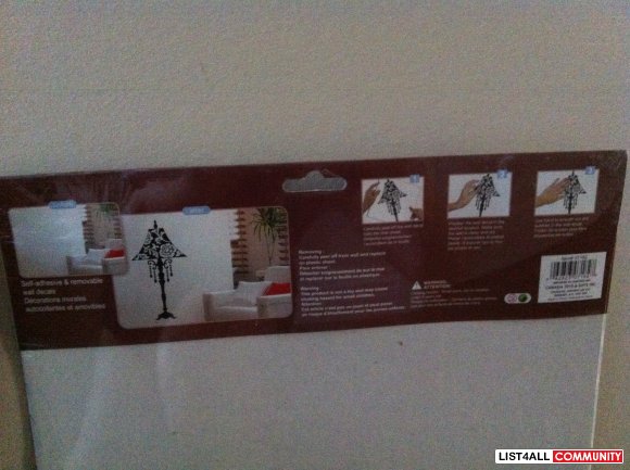 Wall Decor Stickers - Black Table Lamp