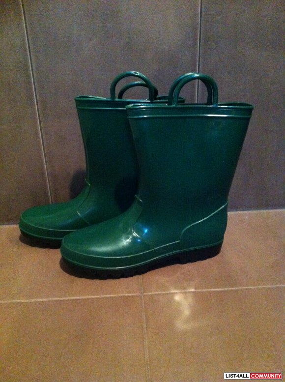 Green Rubber Boots