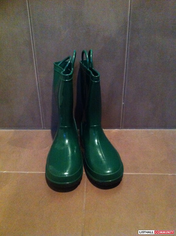 Green Rubber Boots
