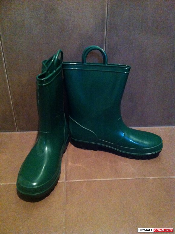 Green Rubber Boots