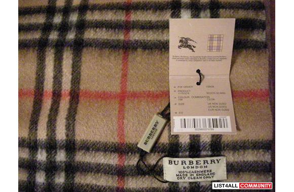 authentic burberry scarf