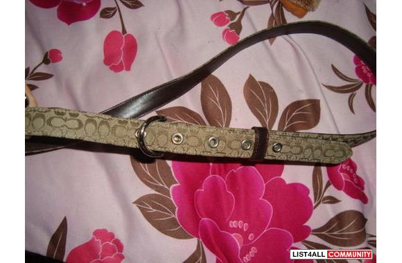 authentic coach belt size large but can fit a small and medium just us