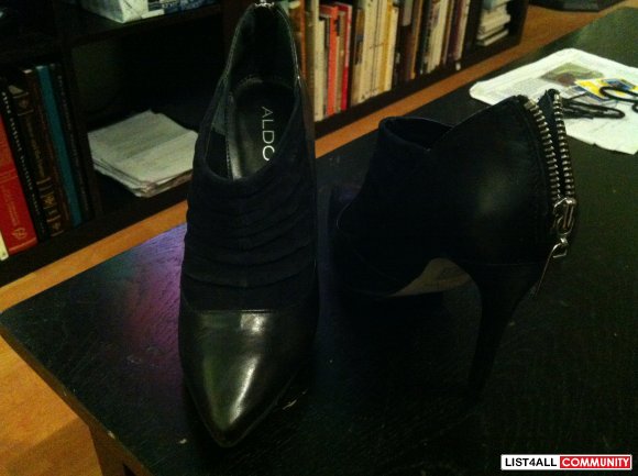 aldo black high heels