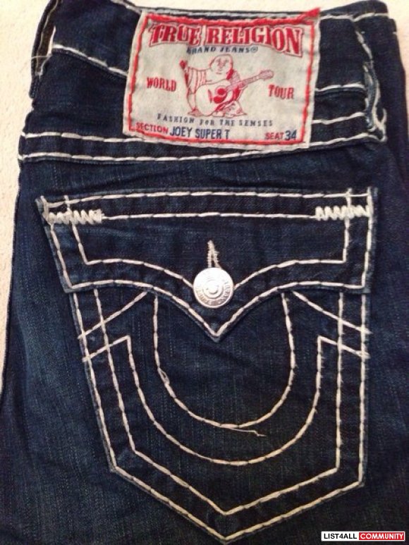 joey super t true religion jeans