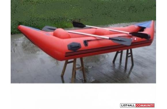 inflatable canoe is great fun for the whole family