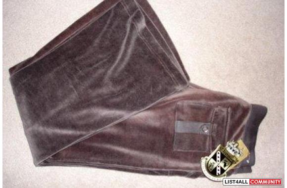 SOLD!Juicy Couture Velour Drawstring Pants, x-smal