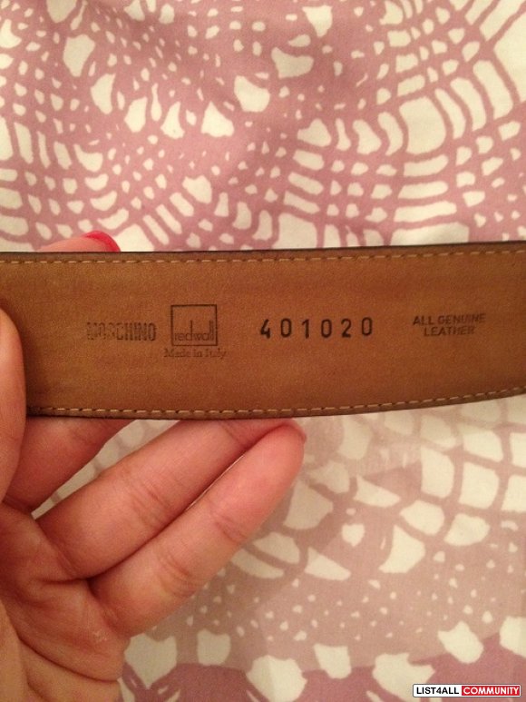 moschino belt size 44