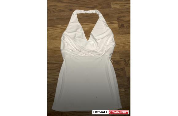 White Mini Dress/TopSz SPaid $50 @ Bridal Shop