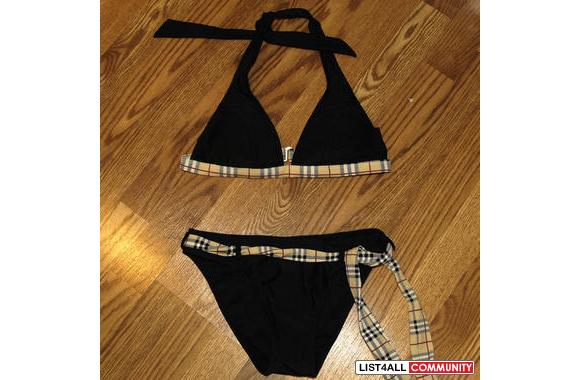 NWOT: Burberry Pattern BikiniSz Small Can Fit Medi