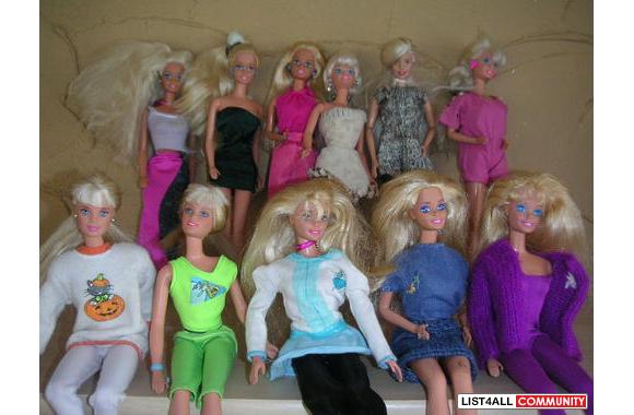 Misc. Blonde Barbies #1-will sell seprately.