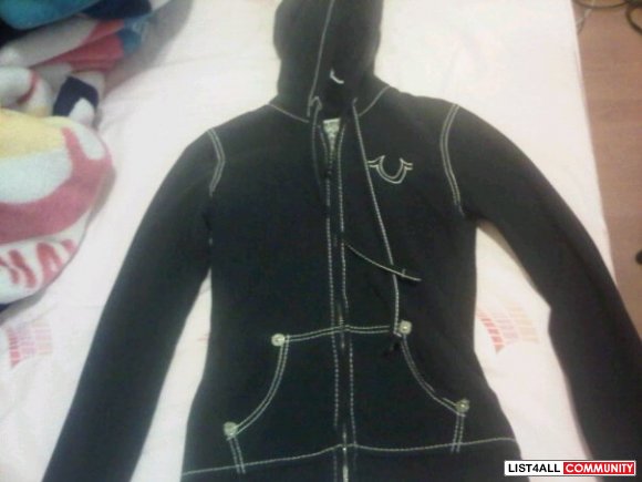 True Religion-XS-Navy Blue Hoodie