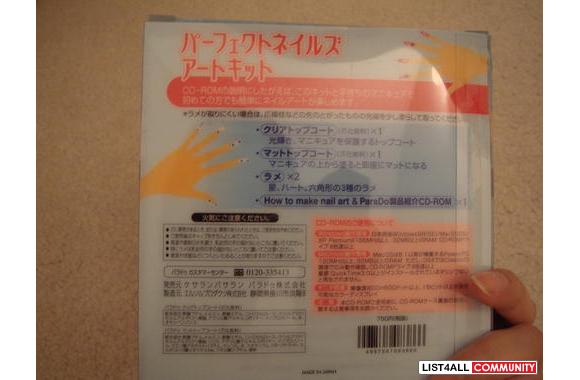 Japanese Nail Art Accessories & CD-ROM :- bran