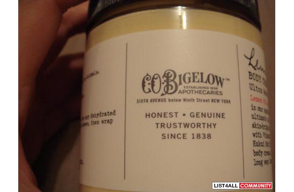 BIGELOW LEMON BODY CREAM (small):- brand new and u