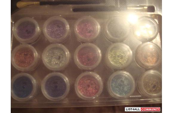 Temporary Body Tattoo & Nail glitters kit :- u