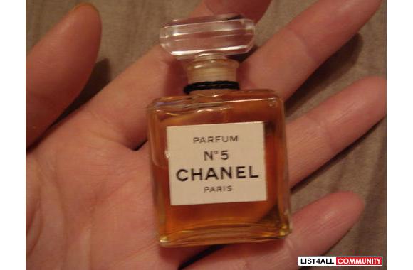 CHANEL NO.5 PARIS PARFUM:- collector's item, teste