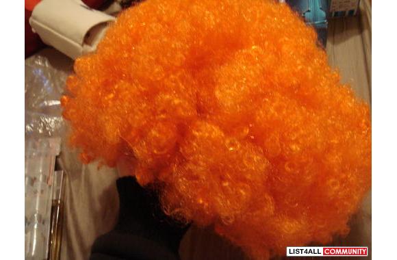 Orange color Wig:- brand new with tag- buy early f