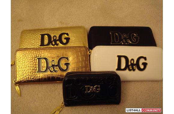 D & G chequebook wallet:-Calf leather interior