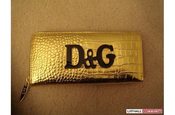 D & G chequebook wallet:-Calf leather interior