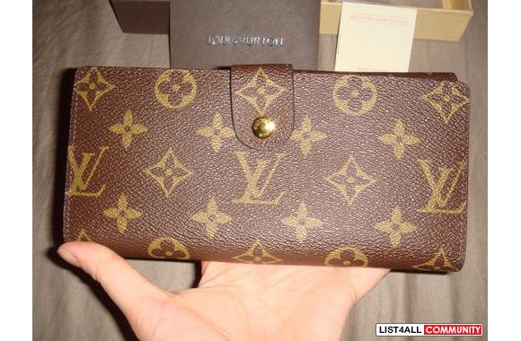 LOUIS VUITTON CHEQUEBOOK WALLET:- comes with box &