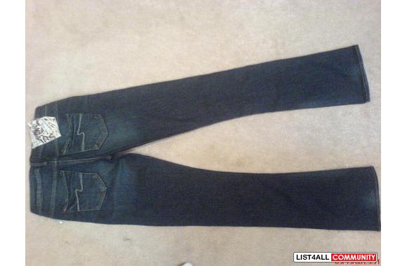 Silver Jeanssize 26inseam 33"brand new with t