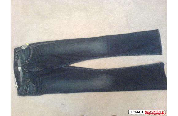 Silver Jeanssize 26inseam 33"brand new with t