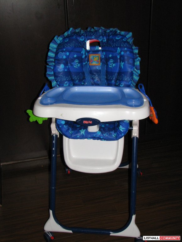 Fisher Price Ocean Wonders Aquarium Dolls High Chair Fisher Price