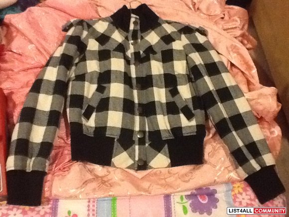 Cute checkered size M F21 jacket