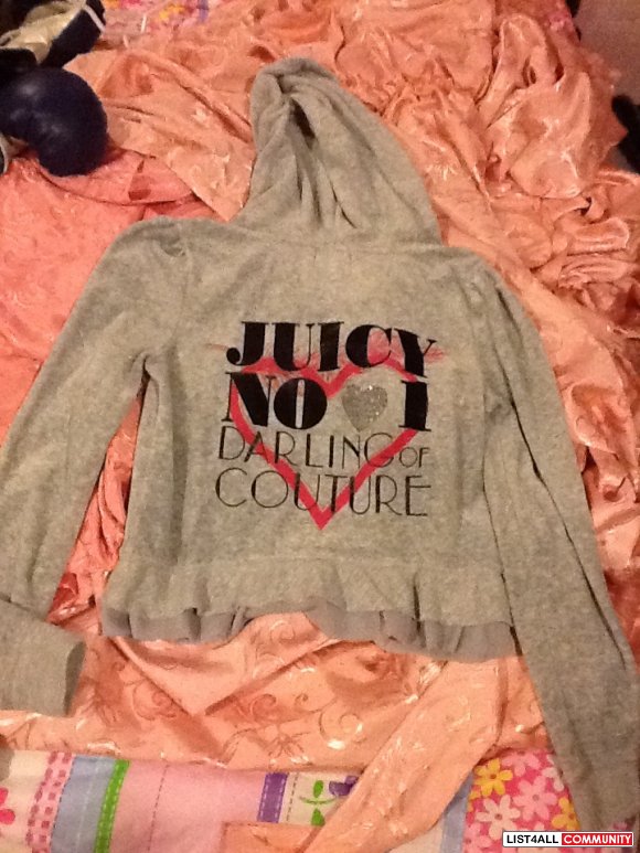 CUTE GREY JUICY TRACKSUIT JACKET BARELY WORN Size S